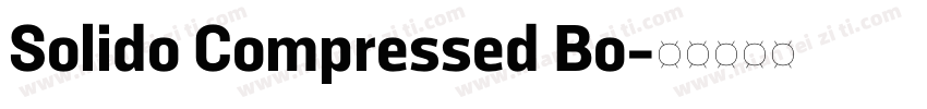 Solido Compressed Bo字体转换